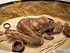 mummia in posizione fetale
